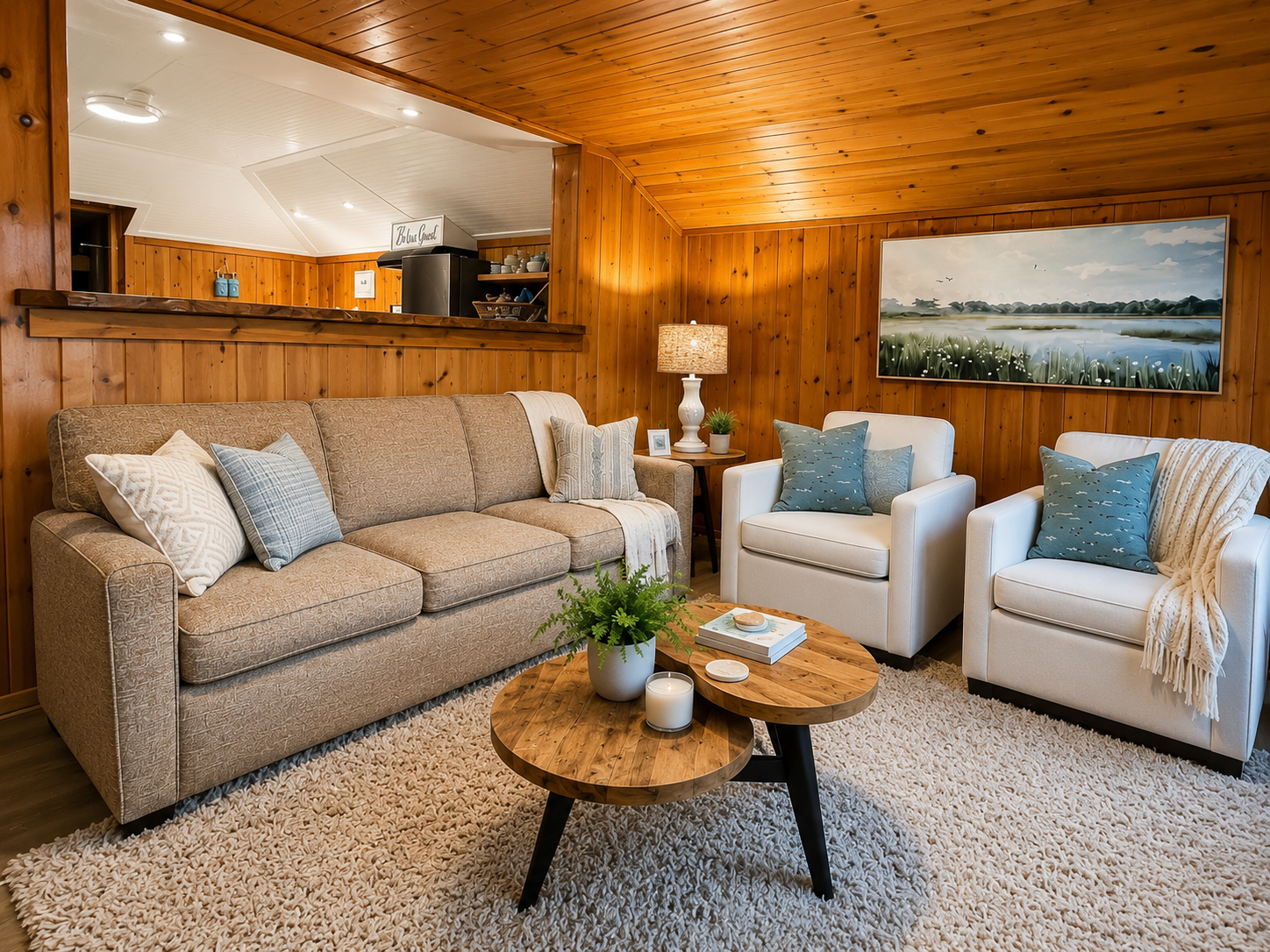 Updated living room furniture -still a sofa sleeper