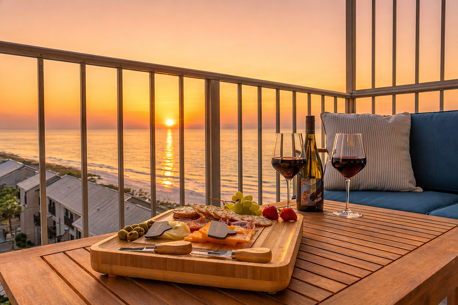 Breath taking and mood-setting gulf views are included with your stay.