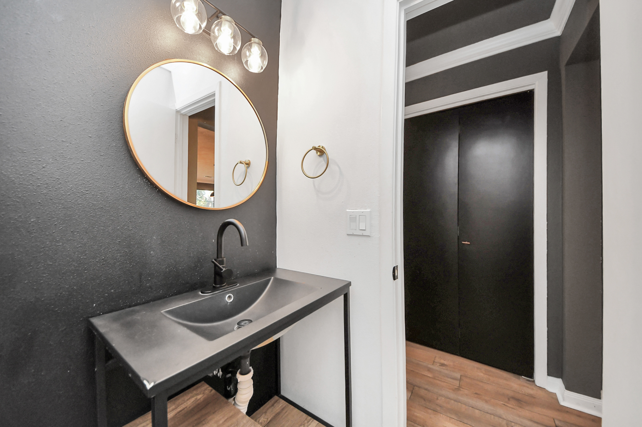 Half bath located on 1st floor.