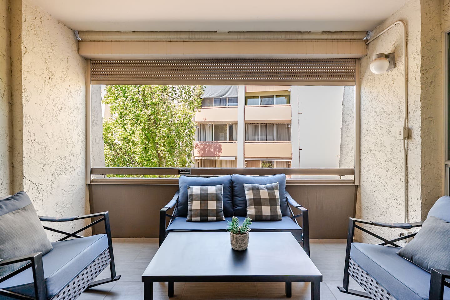 Perfect place to enjoy a delicious cup of coffee in the morning or a glass of wine to unwind at night.