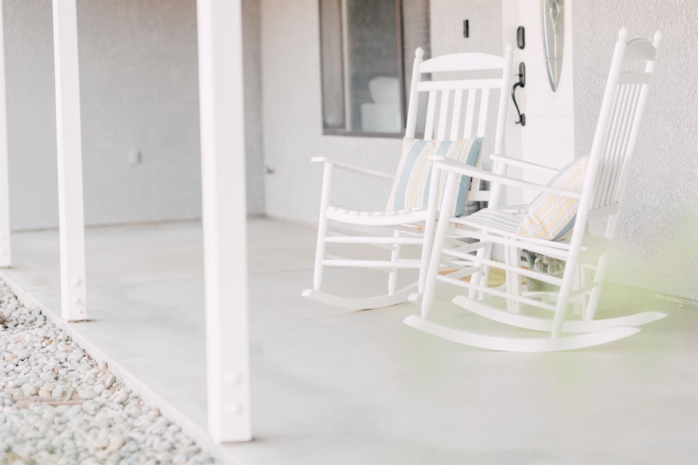 Vista Santa Lucia front Patio, guests get access to all the patios when booking The Casita.