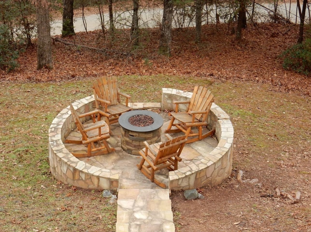 Firepit and relaxation