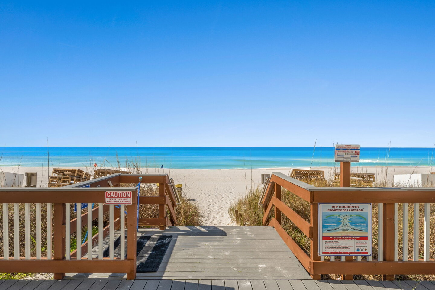 Private beach access is ready for you here!