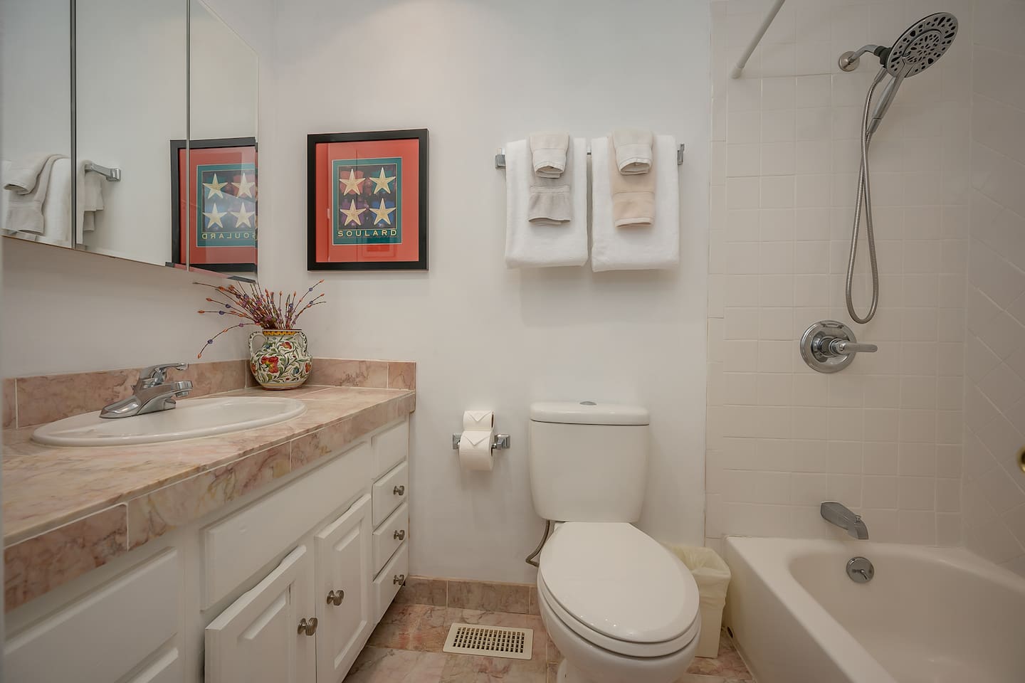 Bathroom #2 with shower tub combo