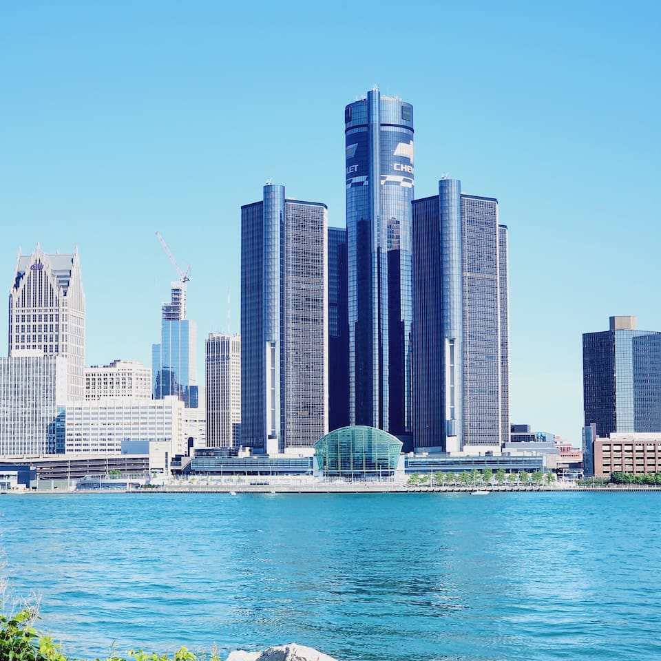 GM tower view - 2 minutes walk away