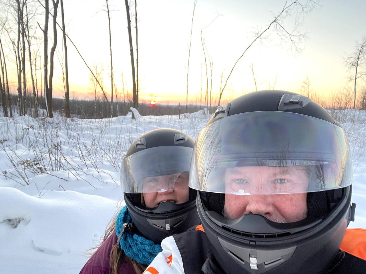 Snowmobiling fun