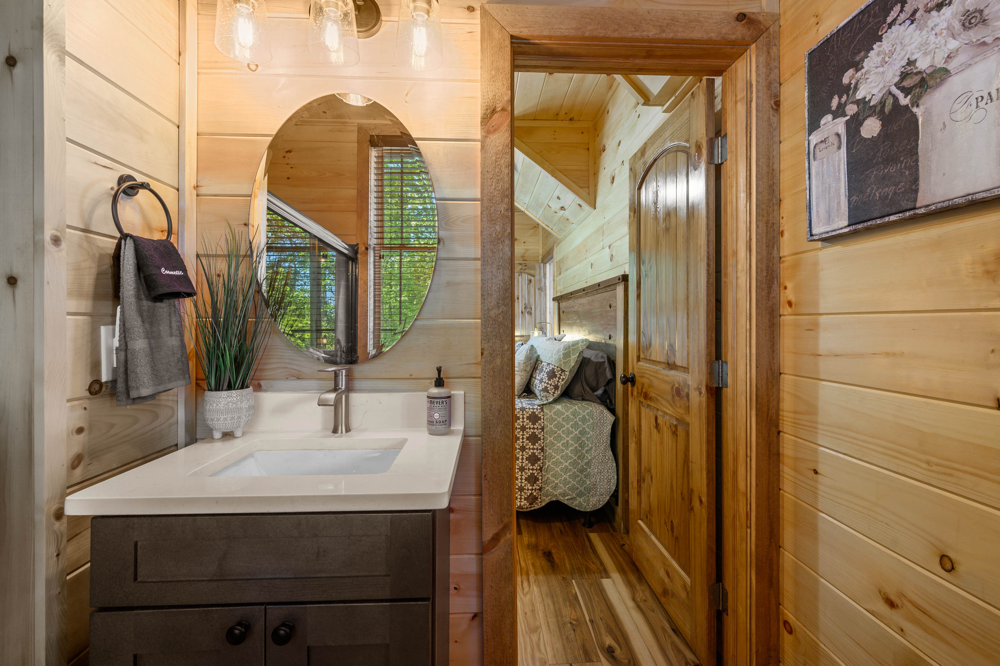 Bathroom into bedroom