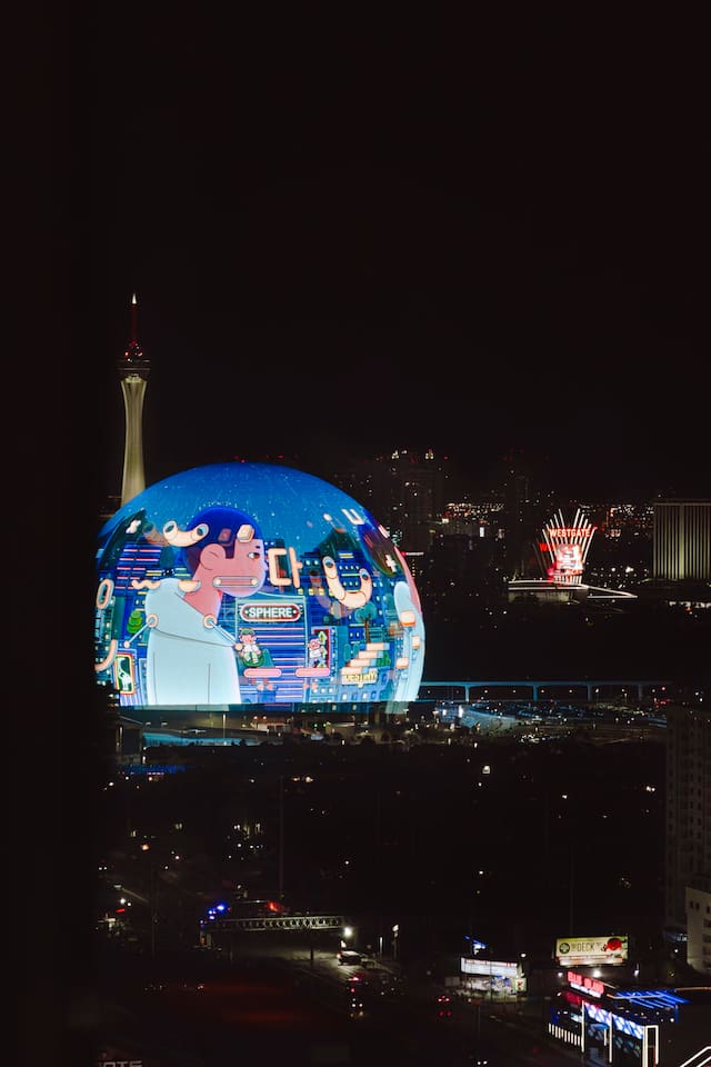 Bedroom zoomed view of Sphere