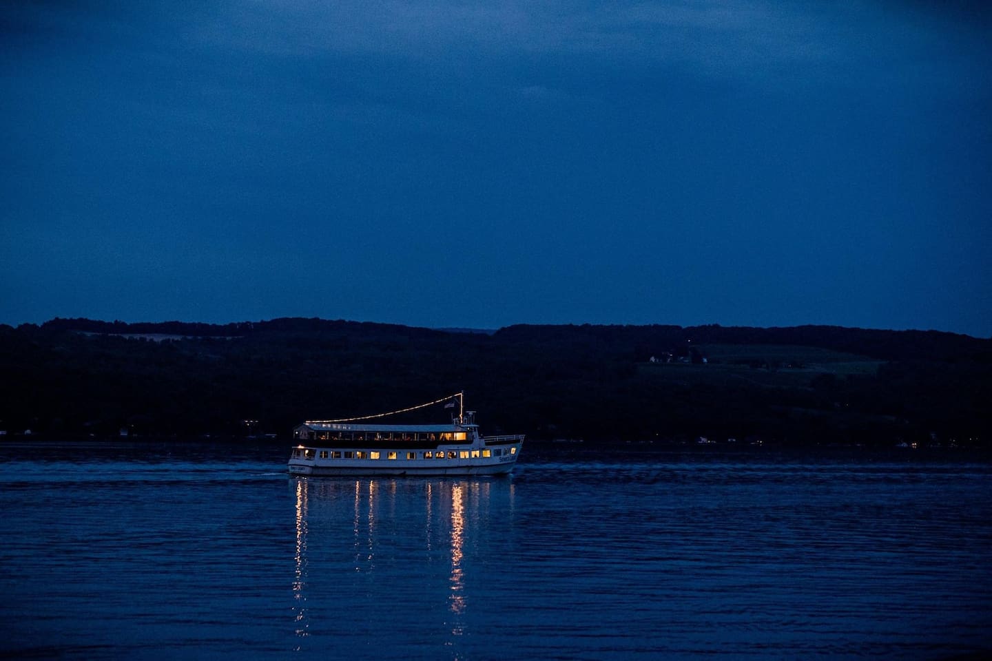 Dinner cruise passes by every day!