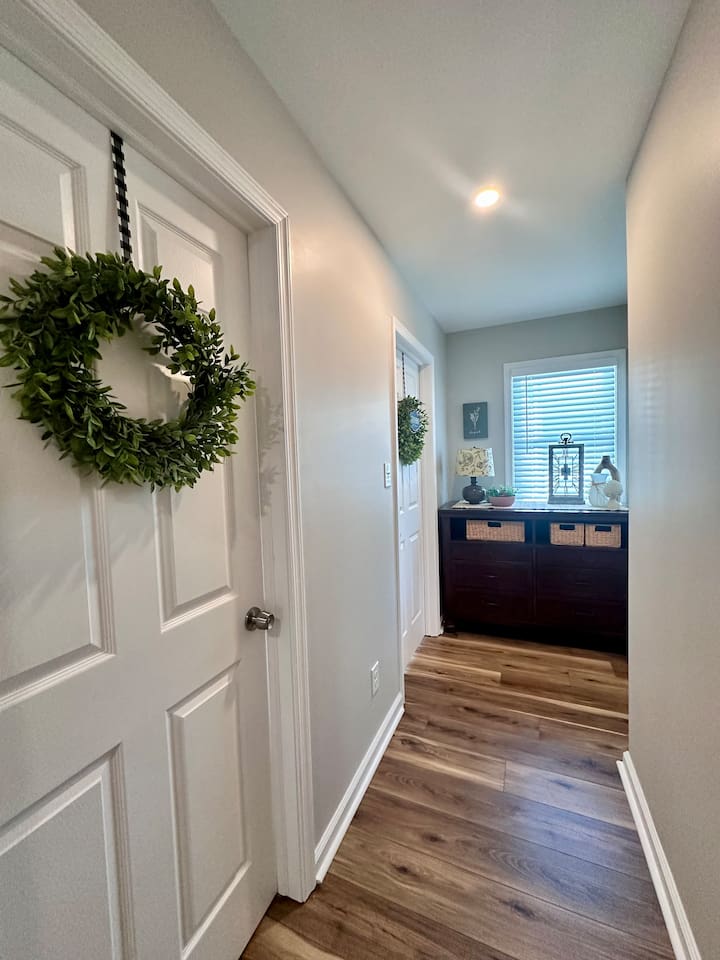 Hallway to laundry room