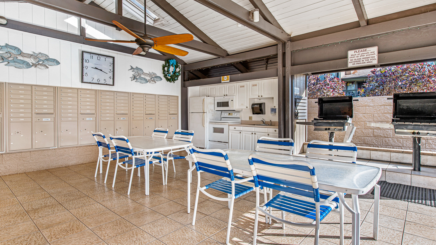 BBQ area to grill up some steaks or fresh fish!
