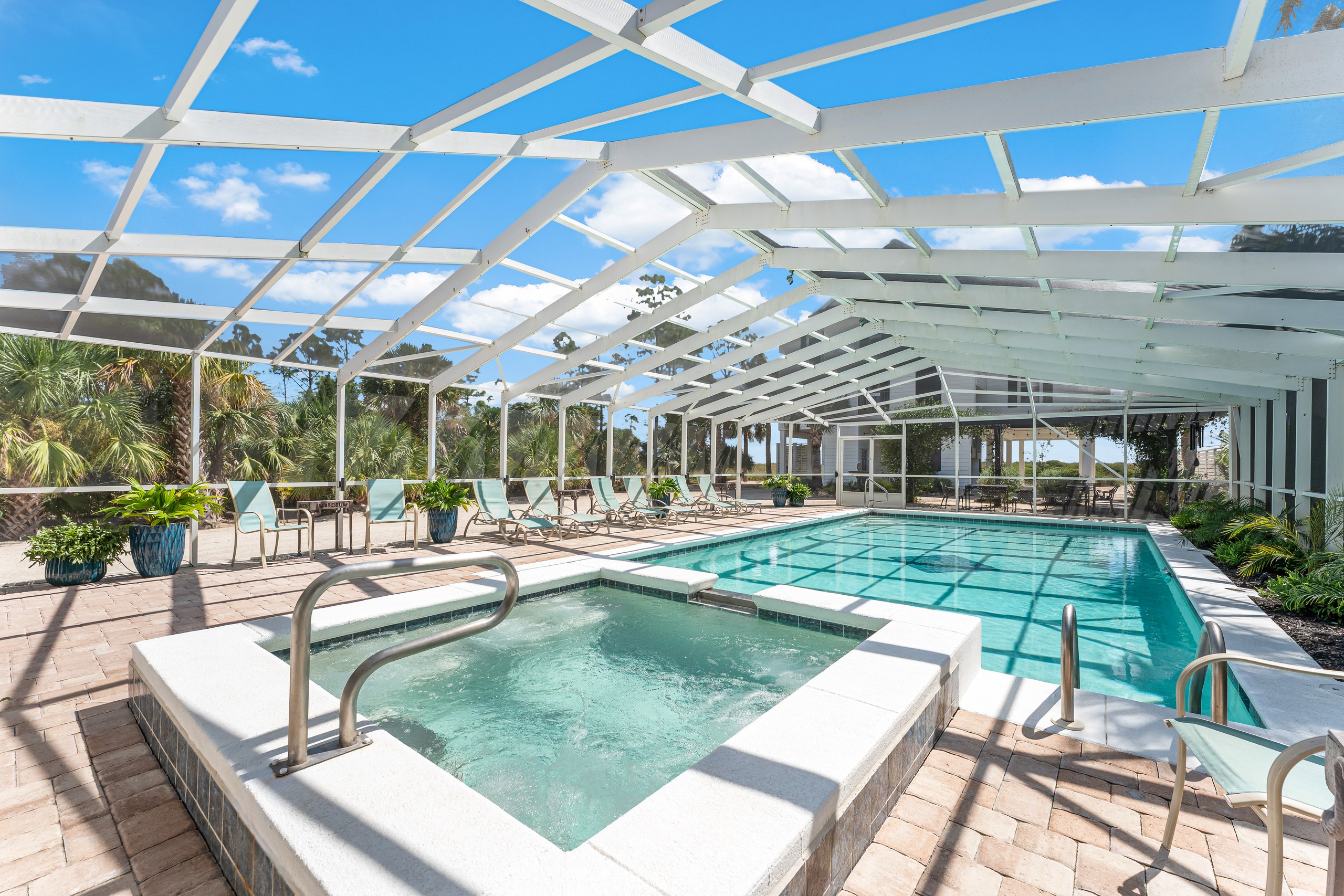 Screened Pool and Hot Tub