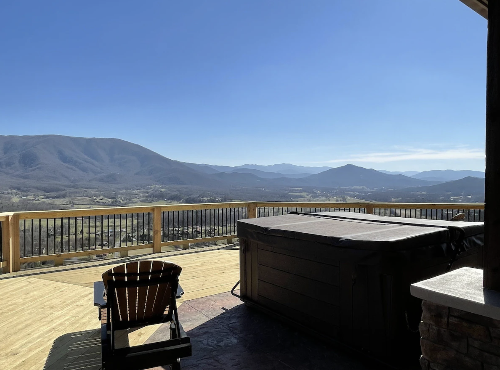We recently added an extended deck to the corner of the home so you can sit out in the sunlight in the mornings with your coffee.