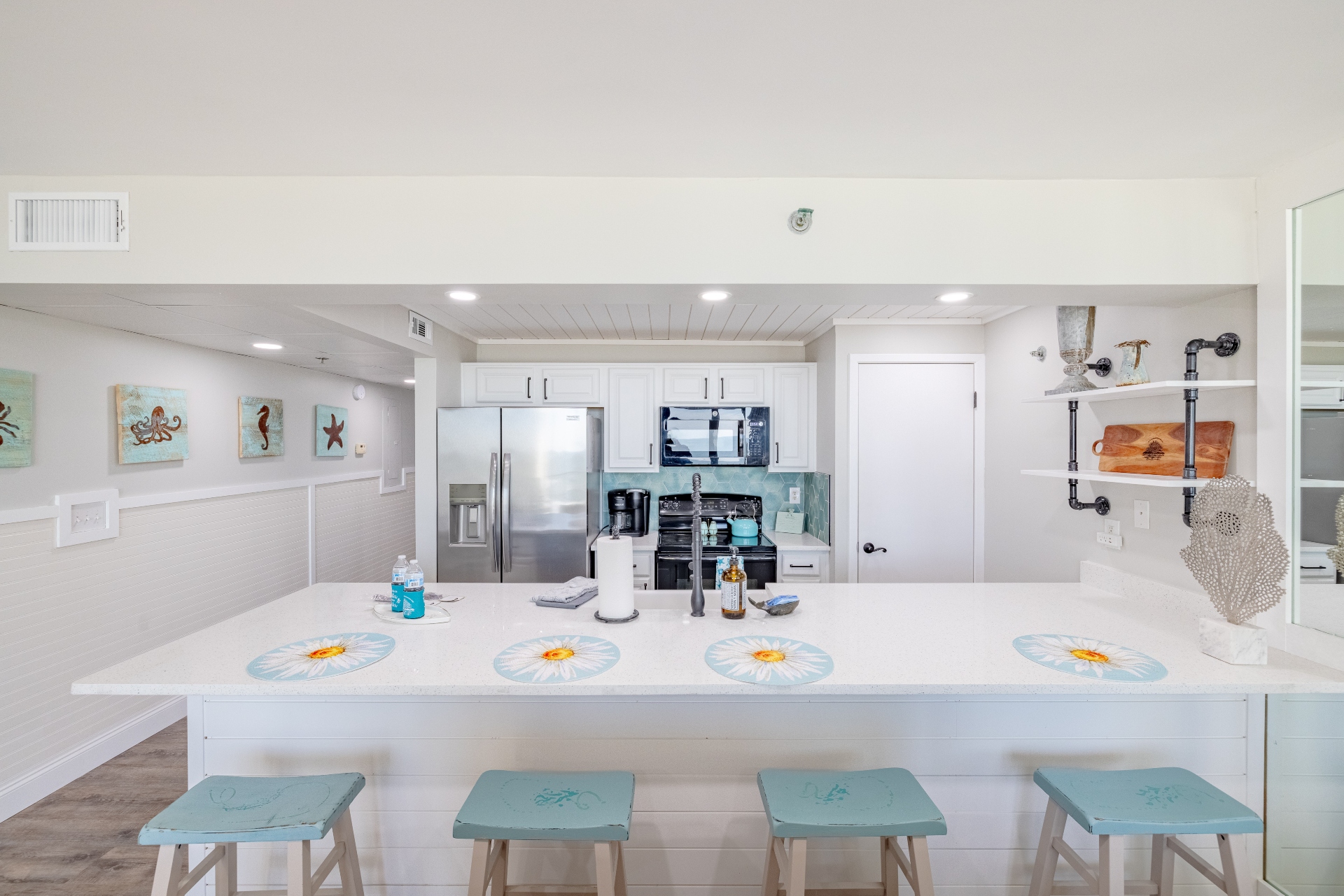 Kitchen bar with seats