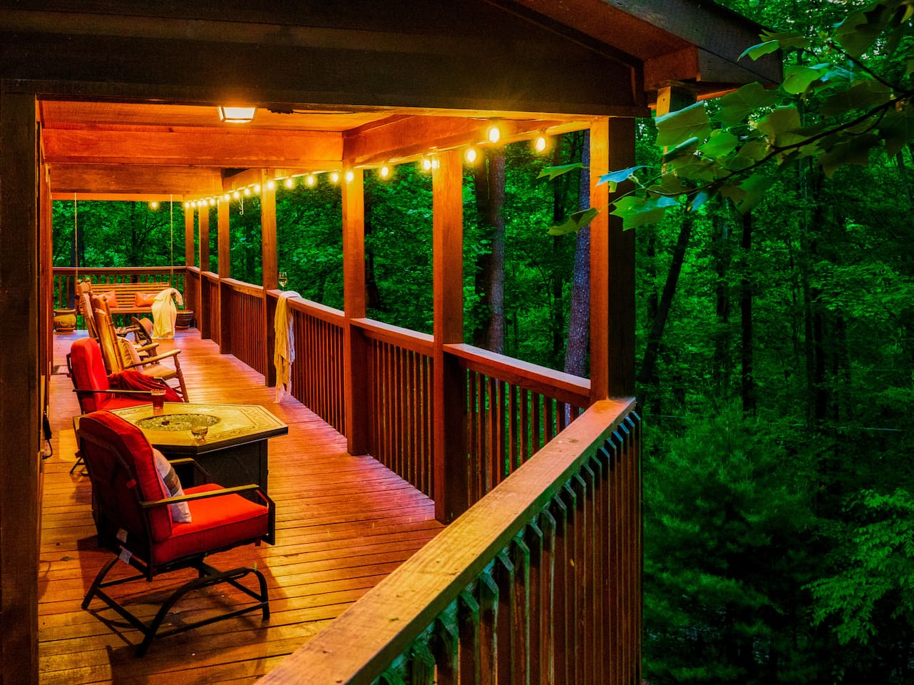 Lower level deck, summer time!