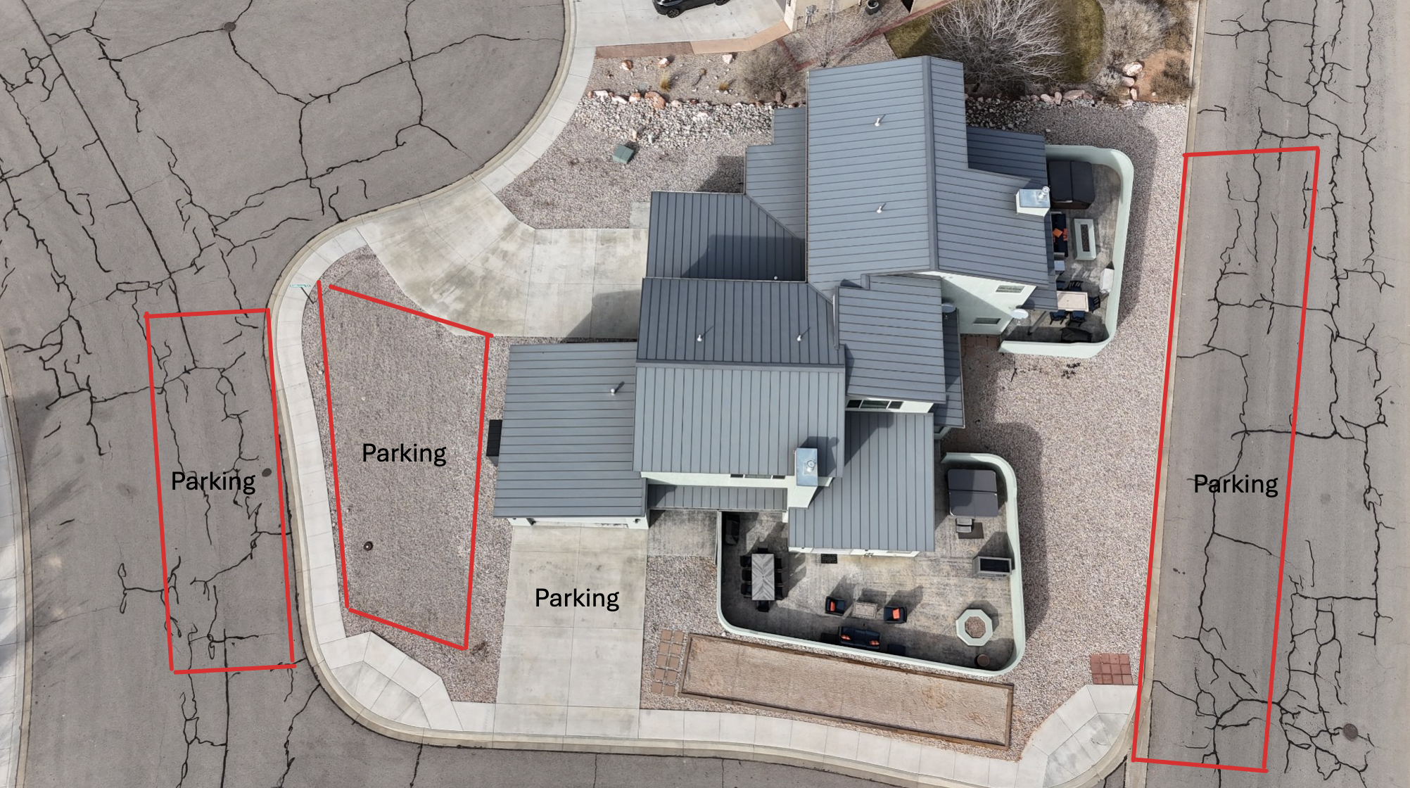 Plenty of parking for all of your toys.