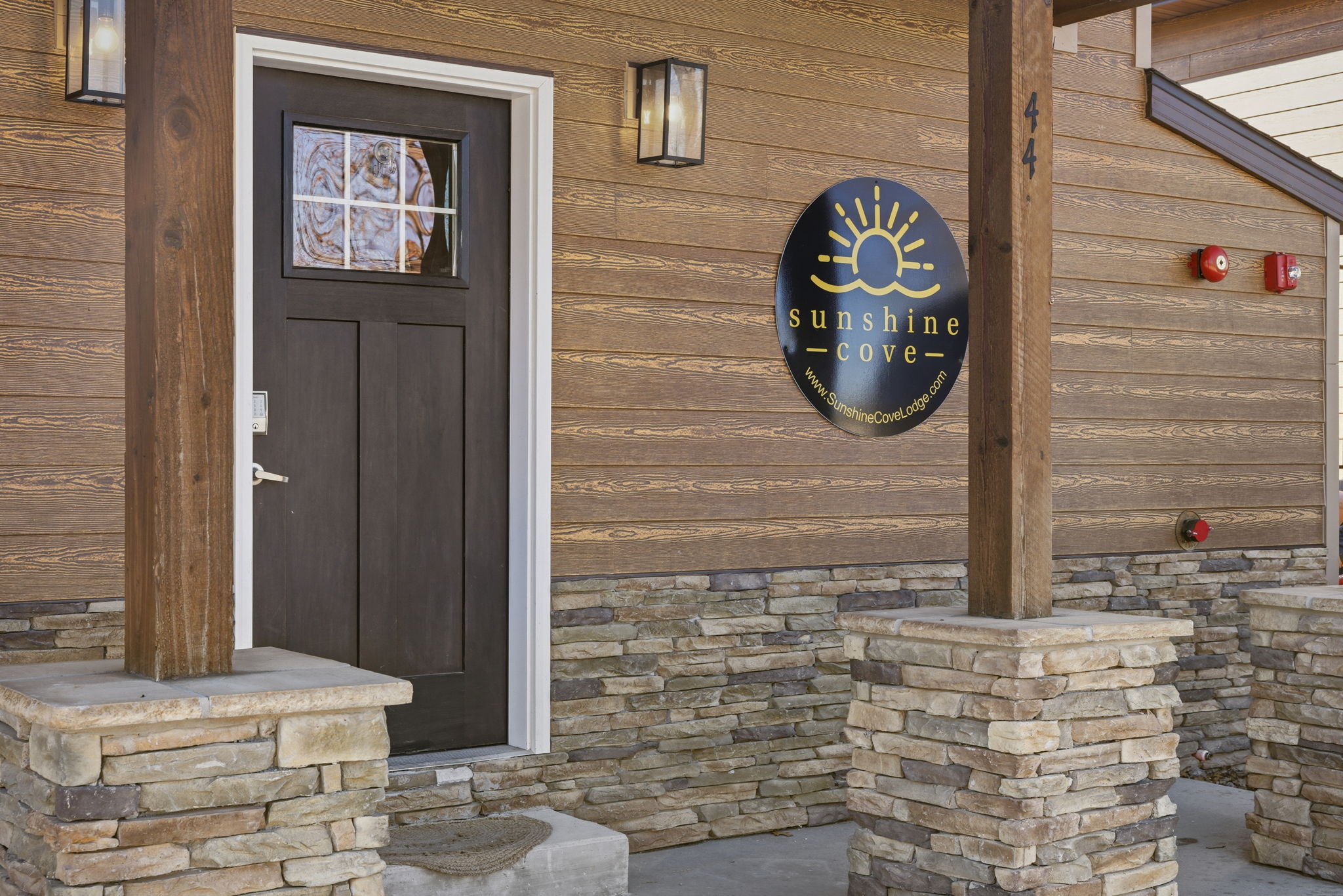 Entry Door with one step