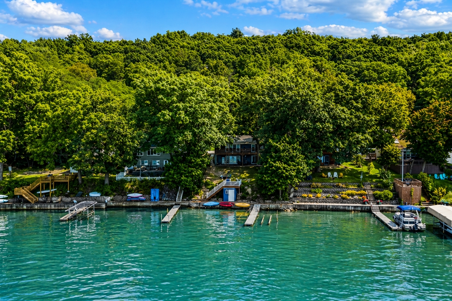 Surrounded by nature's beauty, this lakefront home offers the perfect blend of seclusion and comfort. Spend your days on the dock or exploring the crystal-clear waters of the lake .