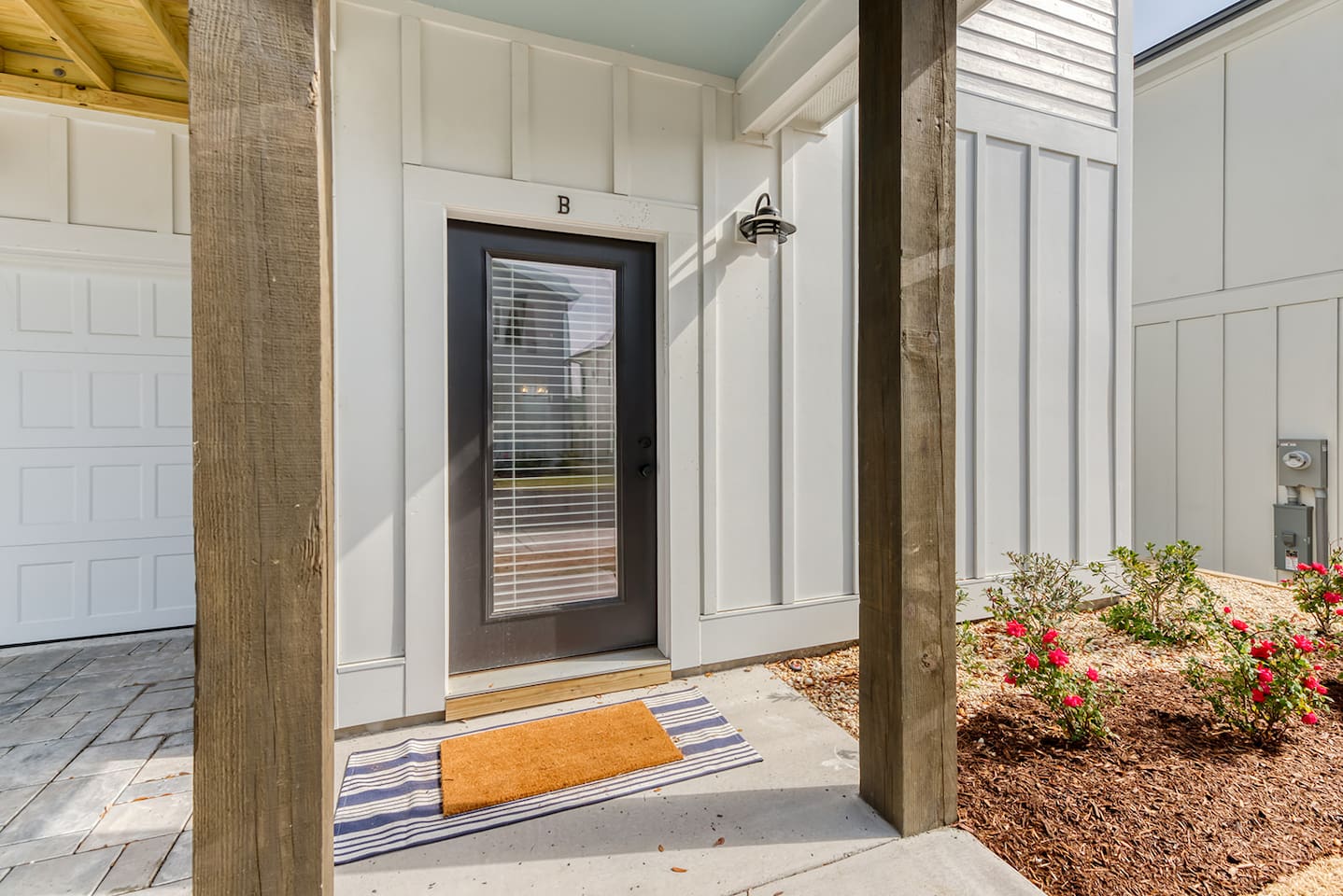 Welcoming private front entrance