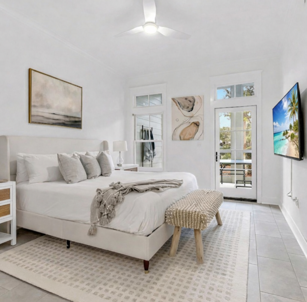 King Bed with Smart TV and Ensuite Bathroom