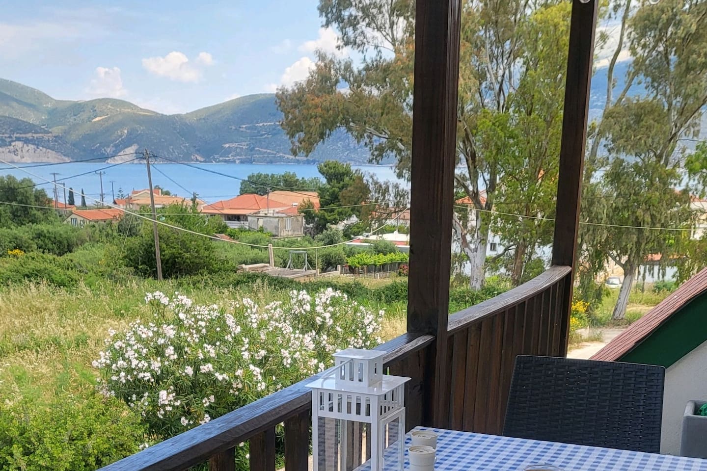 The beautiful morning view from the balcony.  Kalimera, Livadi!