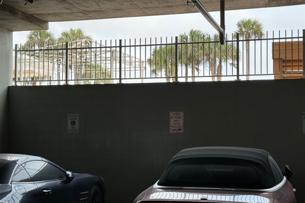 FREE Available SECURED garage accessible parking.  (first-come, first-serve)