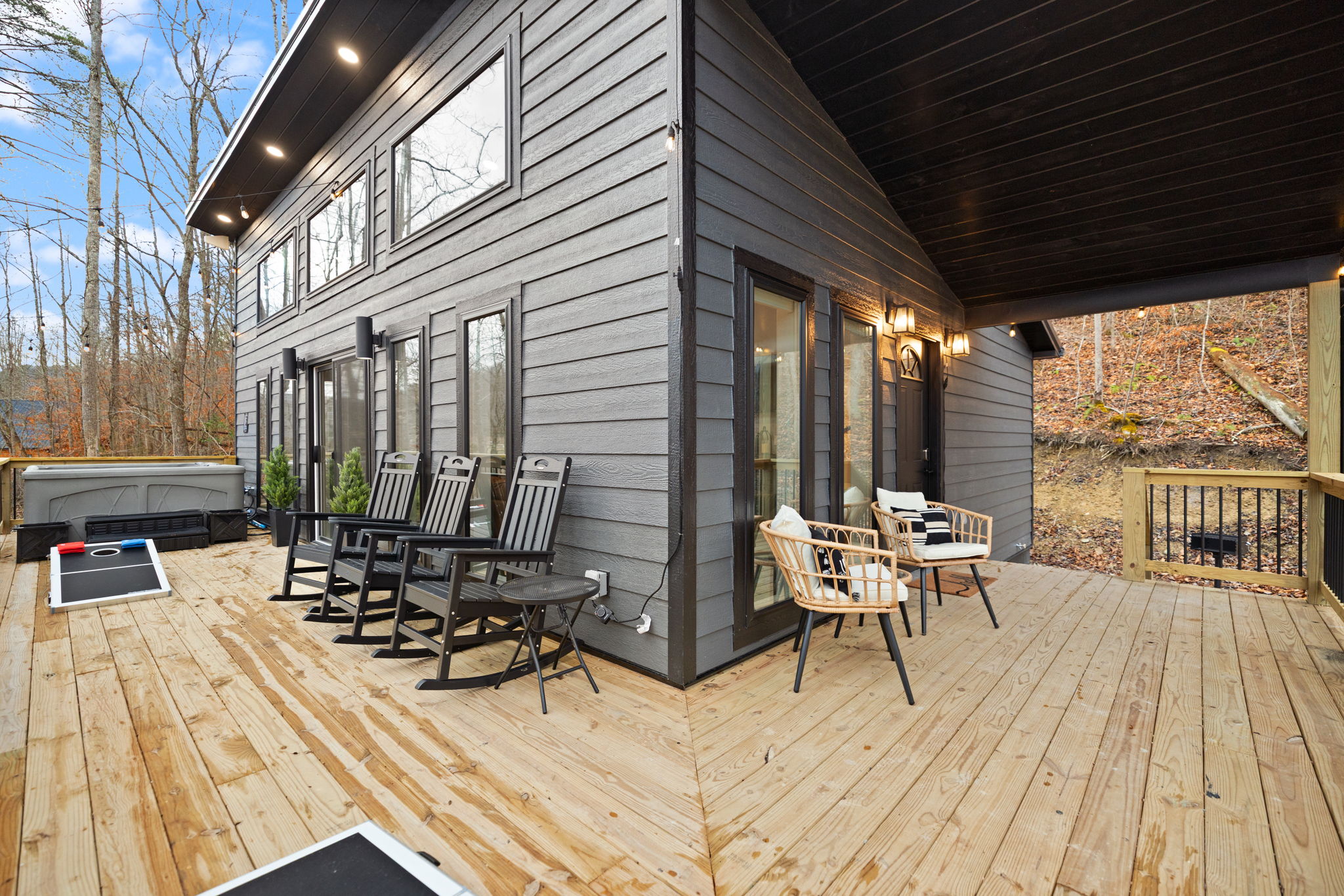 Mountain air, zero stress. Your rocking chair awaits!