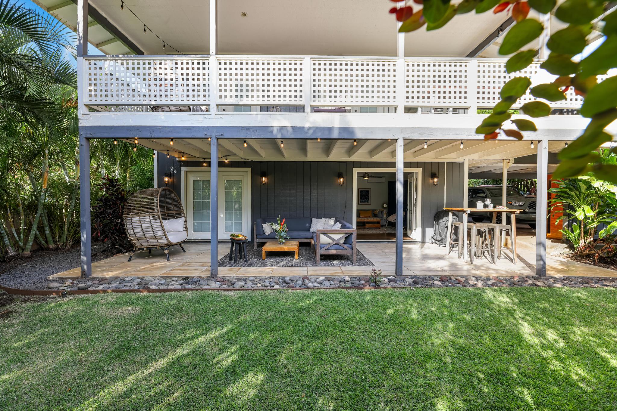 View of house from back yard
