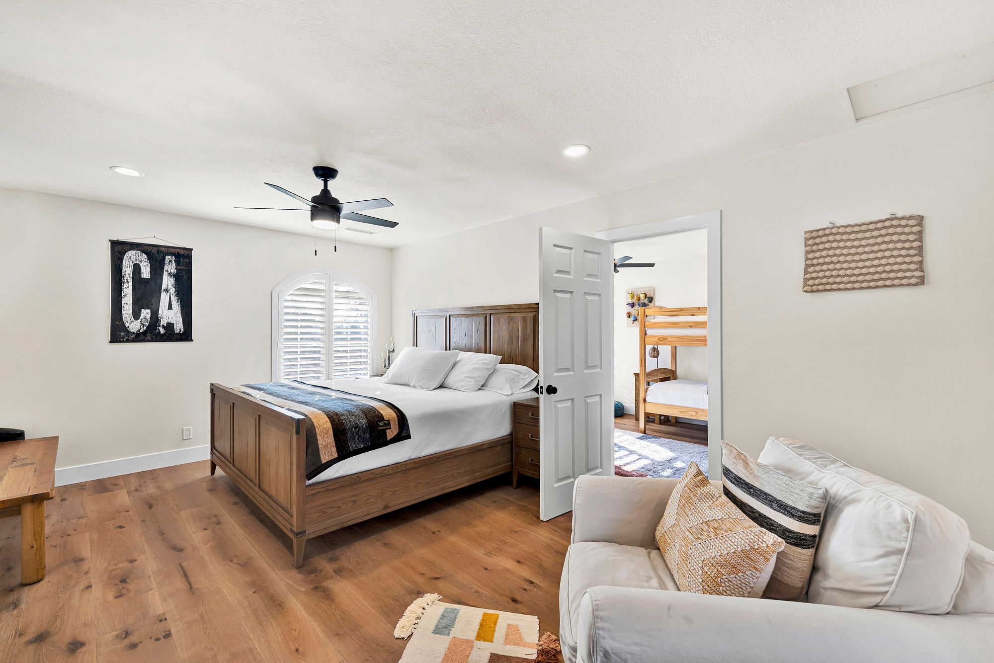 Upstairs Main Bedroom - Family Suite Bedroom 1 King Bed