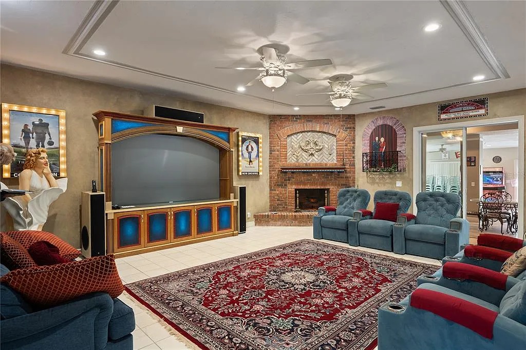 Movie night, anyone? Cozy up in our theater-style living room.