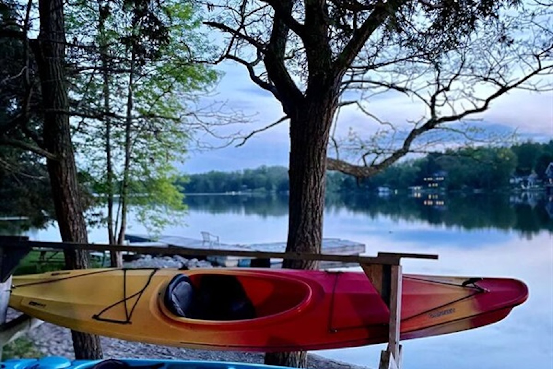 Kayaks ready for time on the water