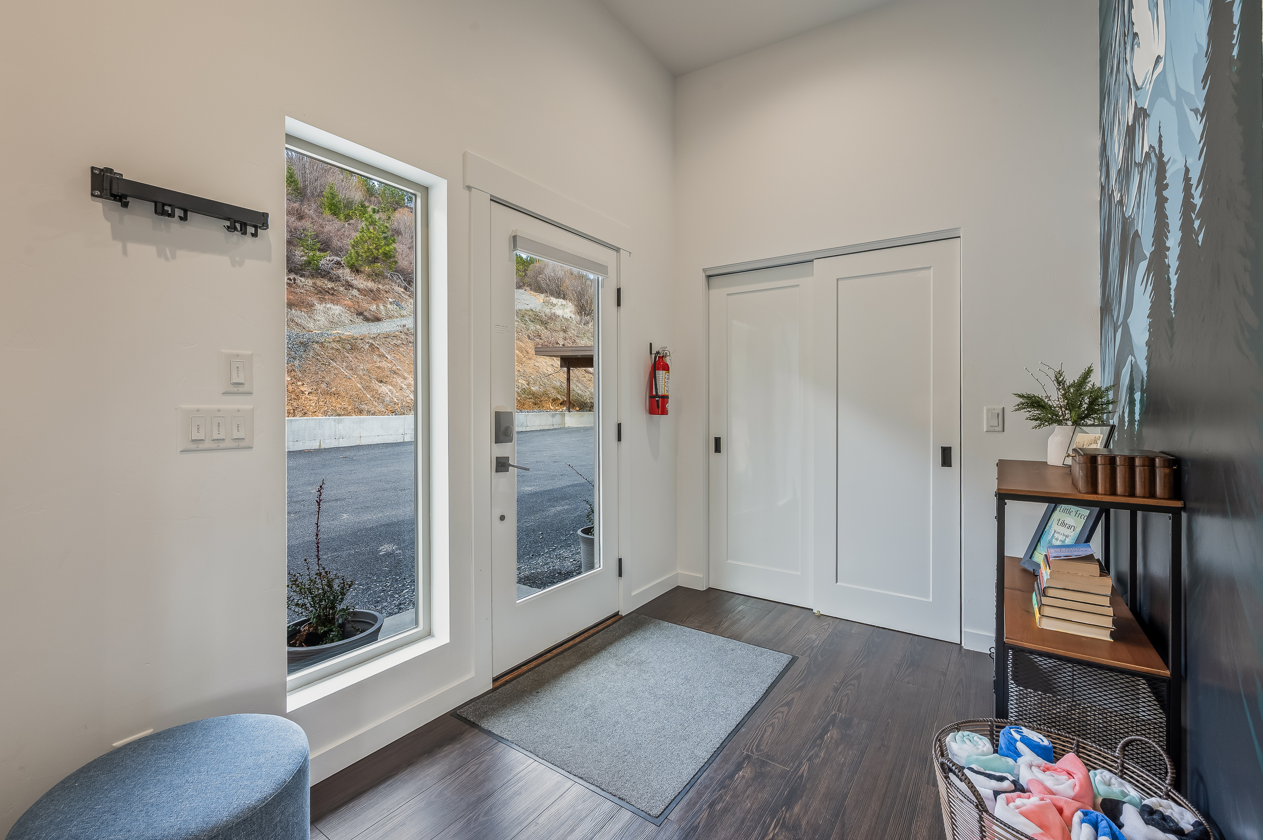 Front entry to the home