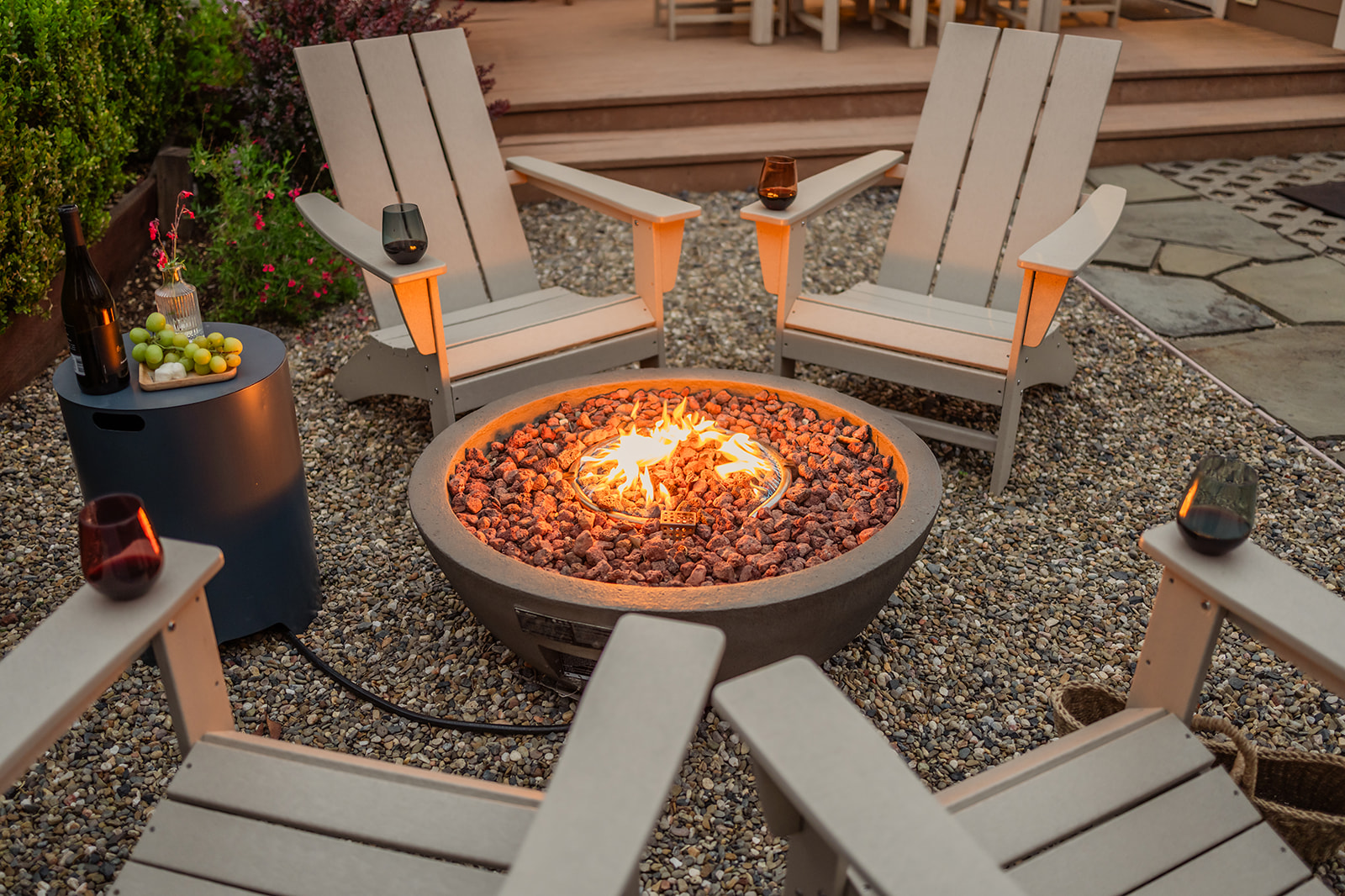 Propane fire pit