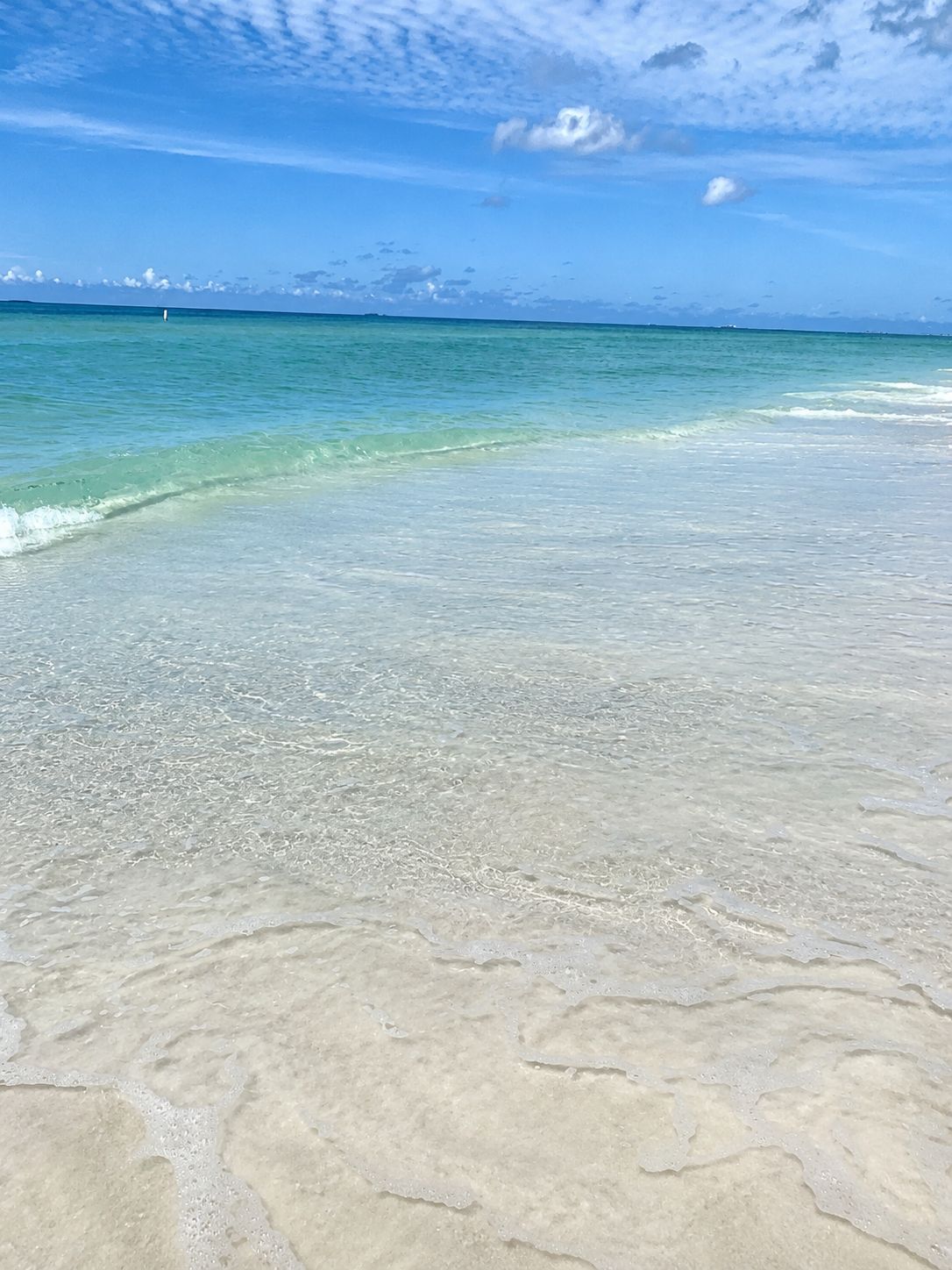The crystal waters of Holmes Beach only 1 block from our home! 