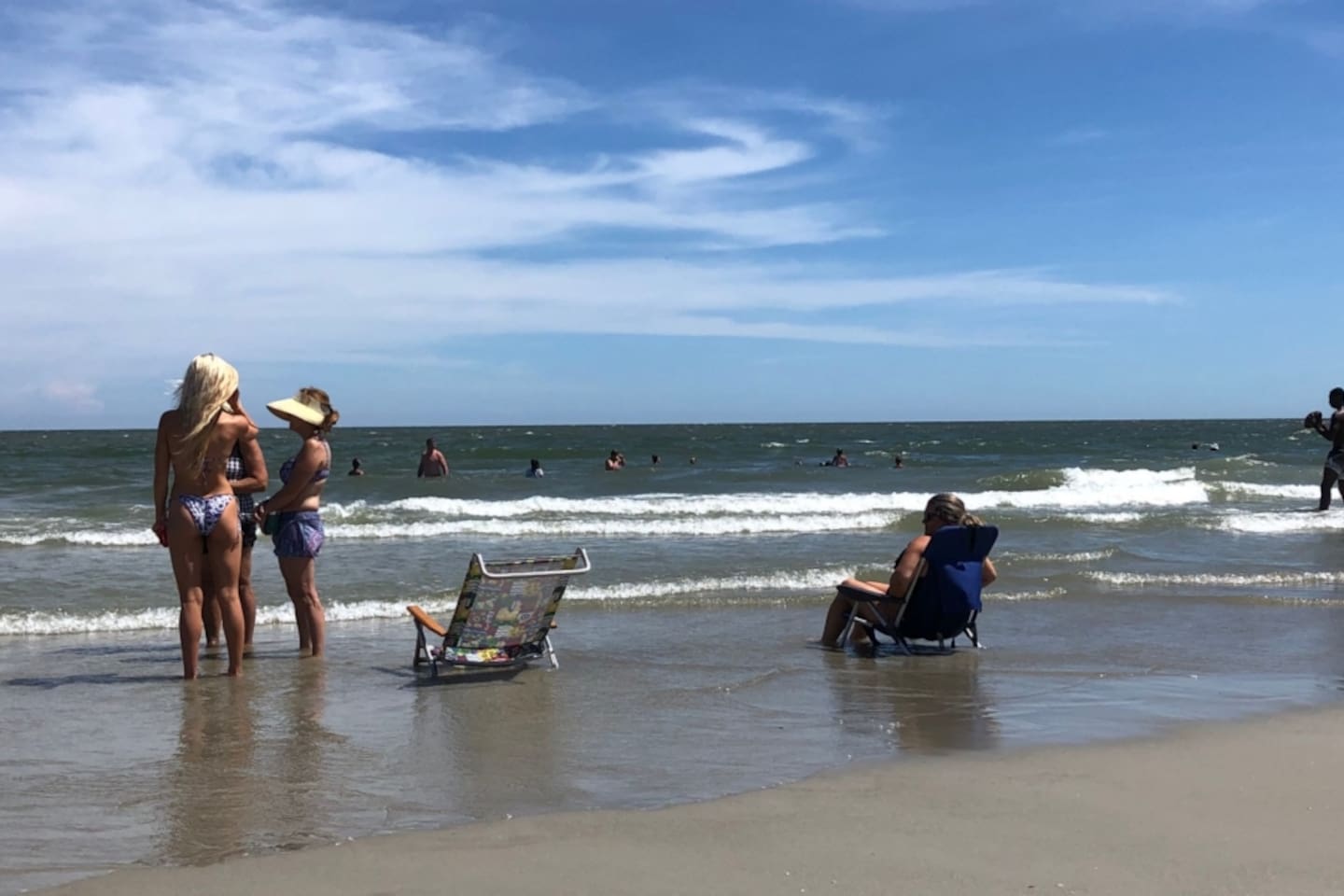 Beach day at Folly Field