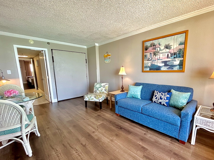 Spacious living room perfect for relaxing and spending time together.