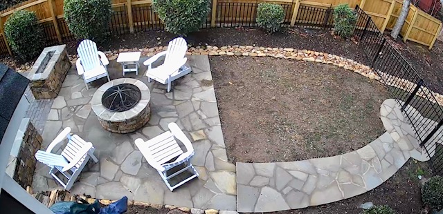 Side yard - Fire Pit
