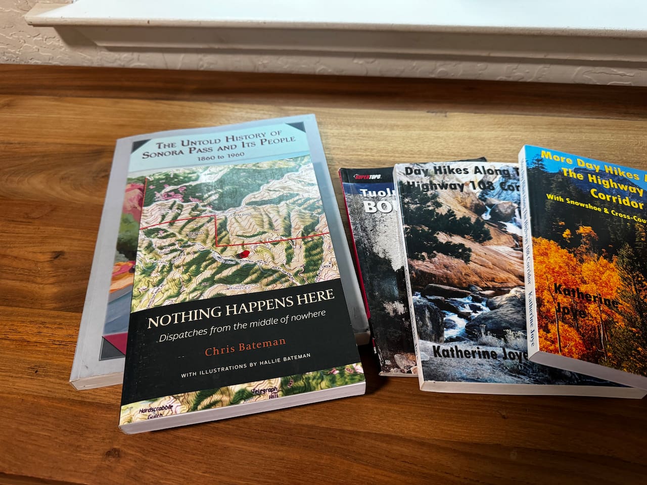 Enjoy local guide books and musings from local authors. 