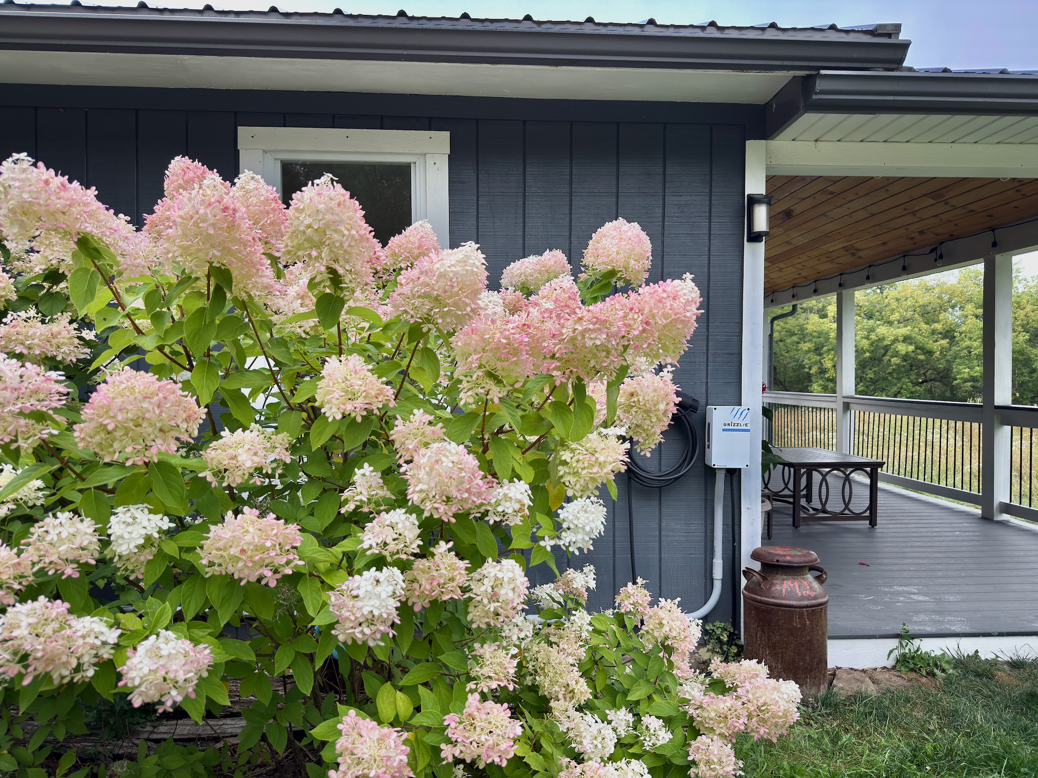 Convenient Level 2 EV charger located on the exterior wall, right of the hydrangeas. Available for guest use for a flat fee of $25 per stay—please let us know in advance! 