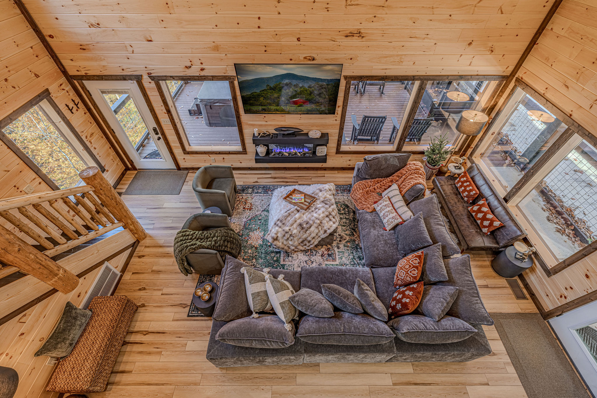 The view from the loft.