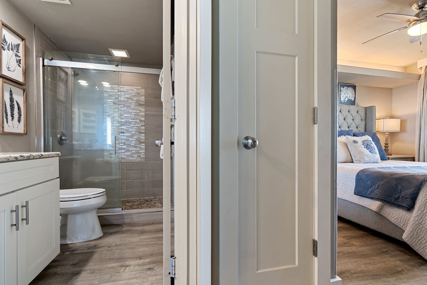 Master Bathroom and Bedroom