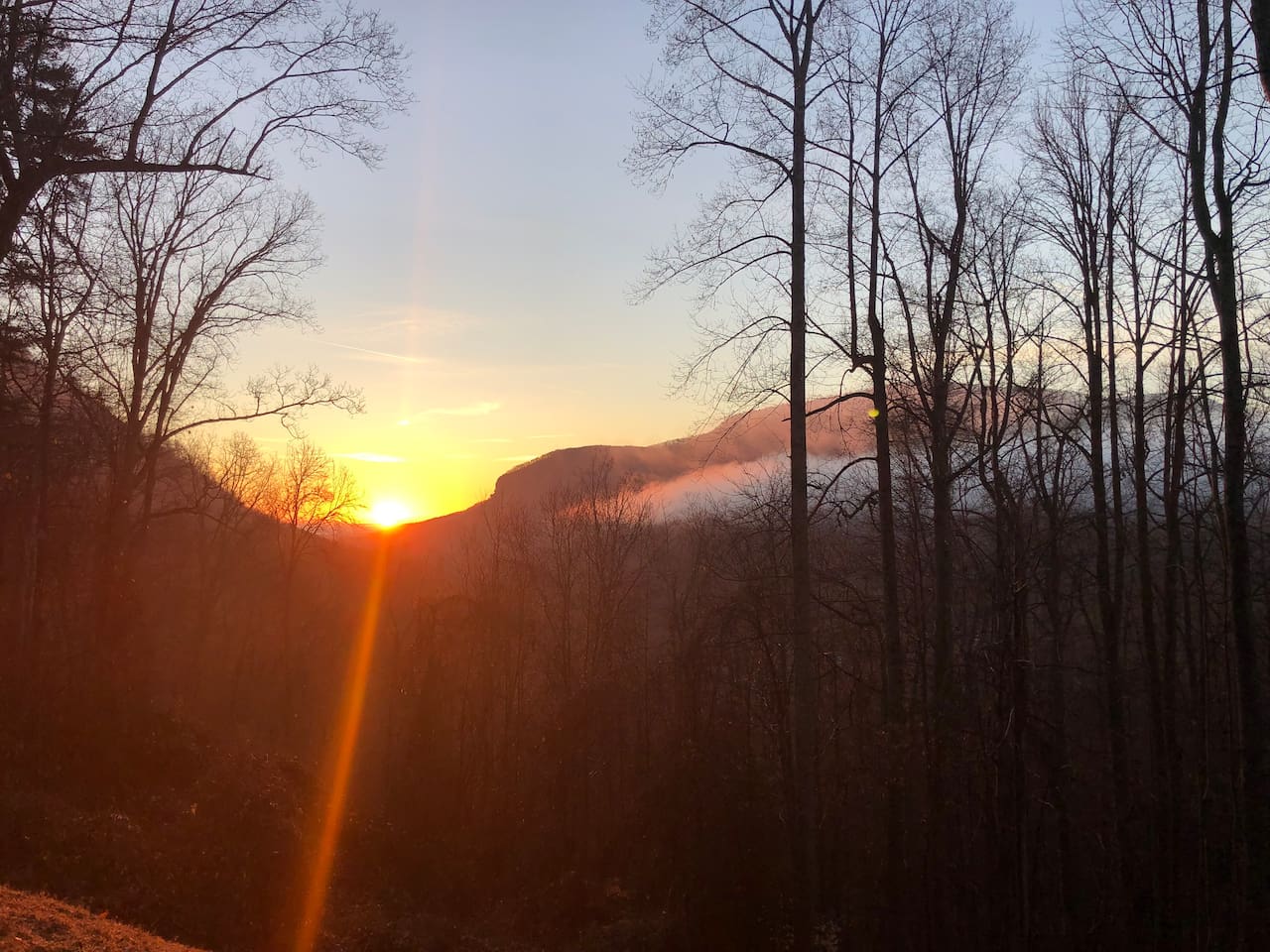 Morning sunrise views from the home