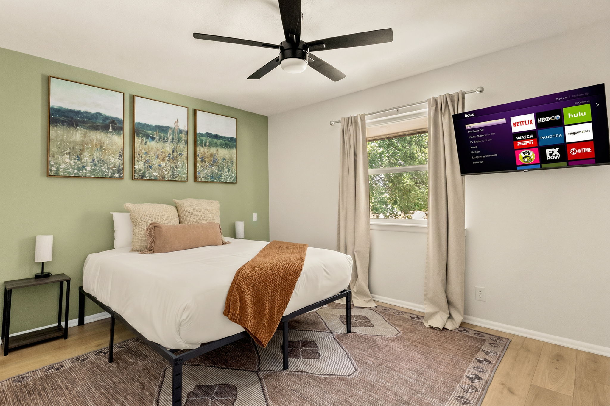 Comfort meets convenience. Enjoy streaming your favorite movies from the comfort of your bed.
