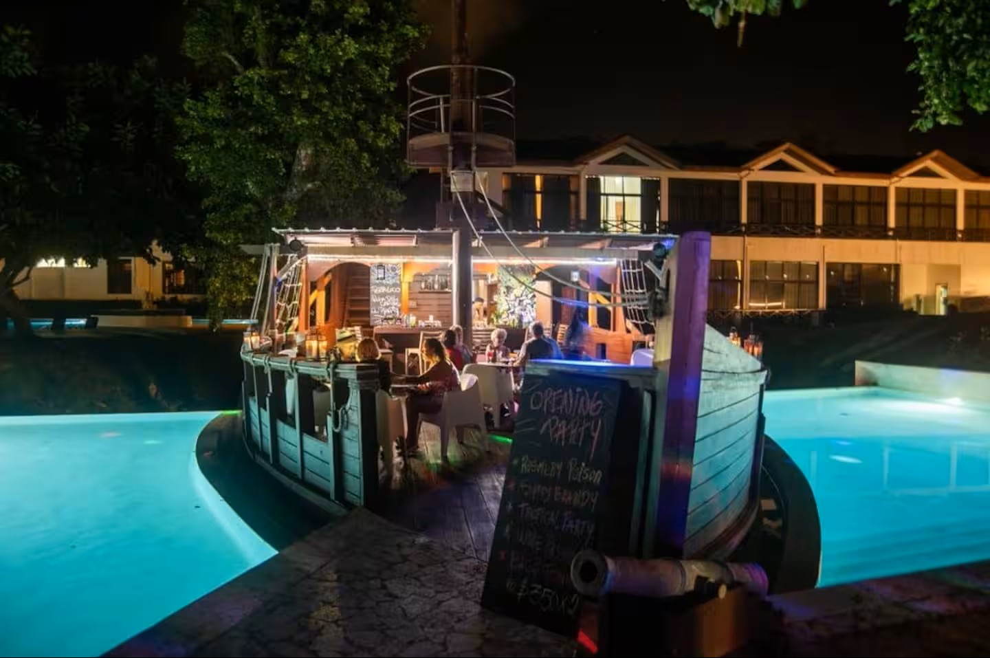 Beach Boat bar - food/ drinks at additional cost