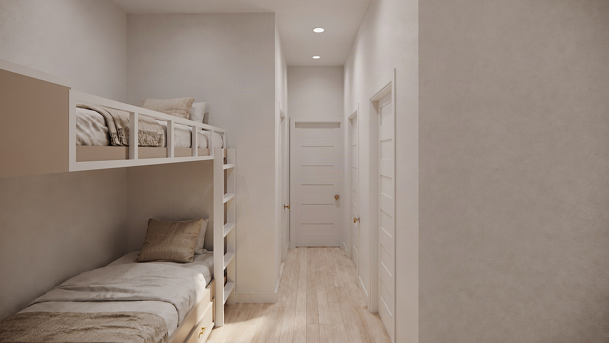 Bunk Area | Two Twins | Rendering
