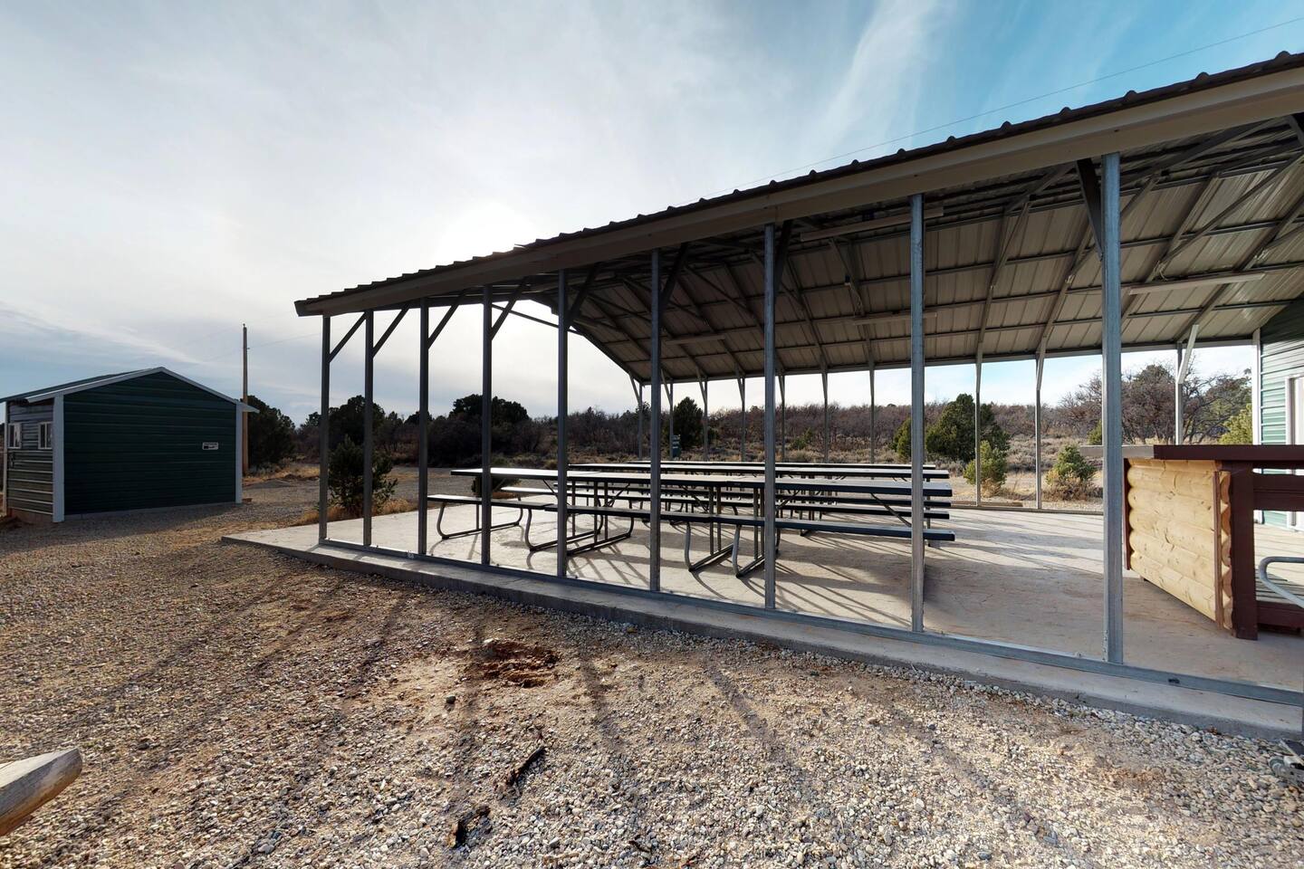 Pavilion and restrooms