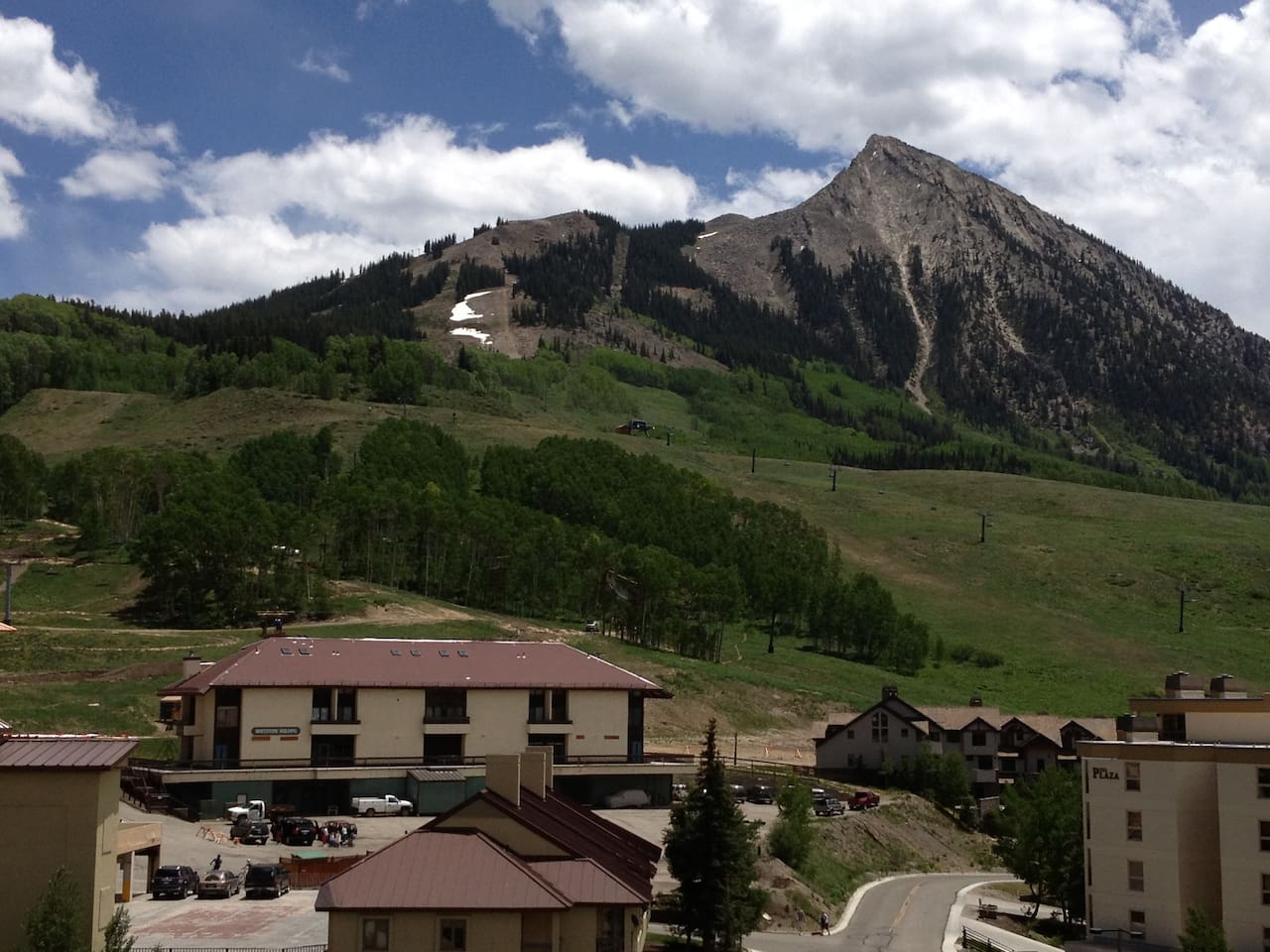 View of Mt. Crested Butte from Snowcrest Living Room