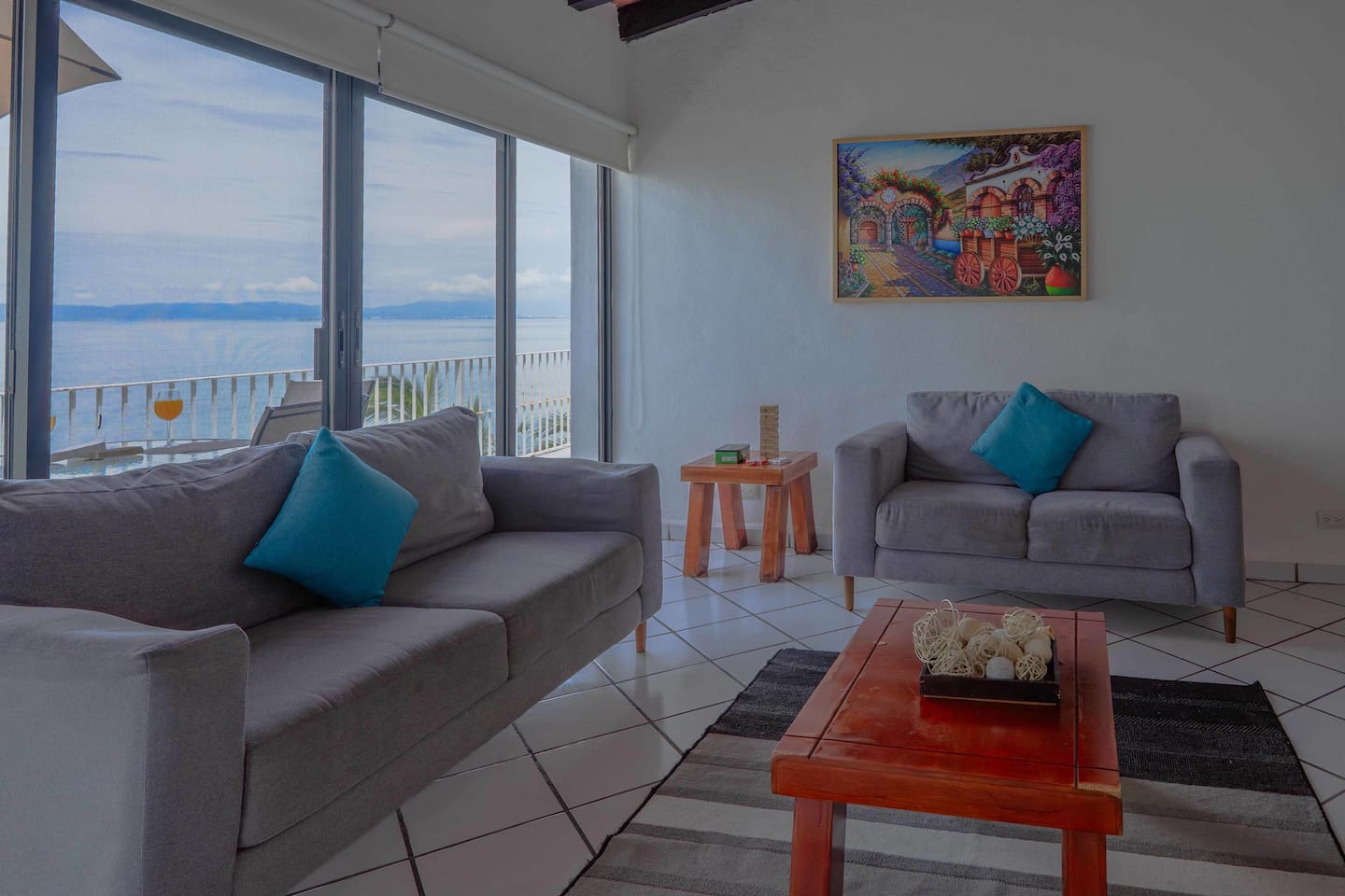 Living Room with Ocean Views