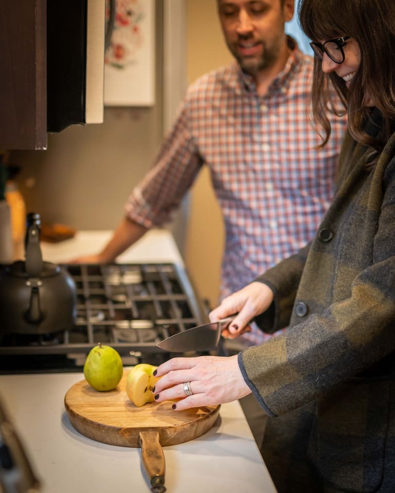 Enjoy Organic Apples & Peaches Grown Right Here - Please Help Yourself
(Available August-September)