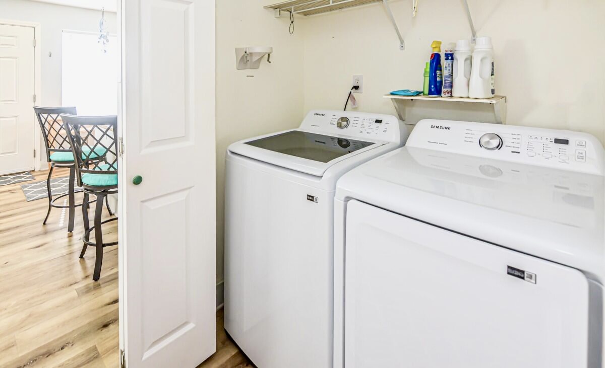 Washer and dryer available for your convenience